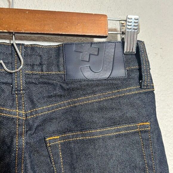 Jil Sander X Uniqlo Selvedge Denim Cut Off Shorts 24 Blue Cotton Spandex - Picture 5 of 7